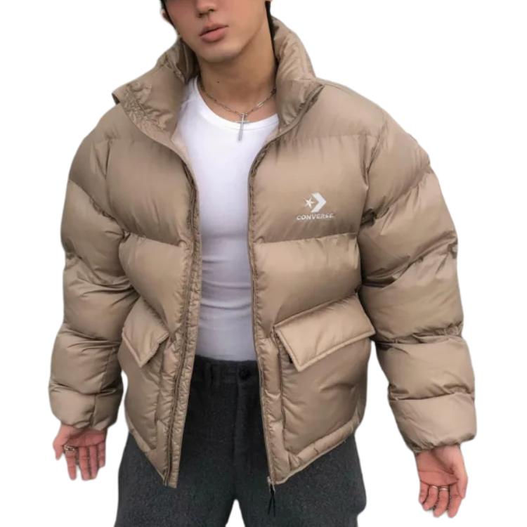 Converse Puffer Jacket Men's Brown 10027260-A01