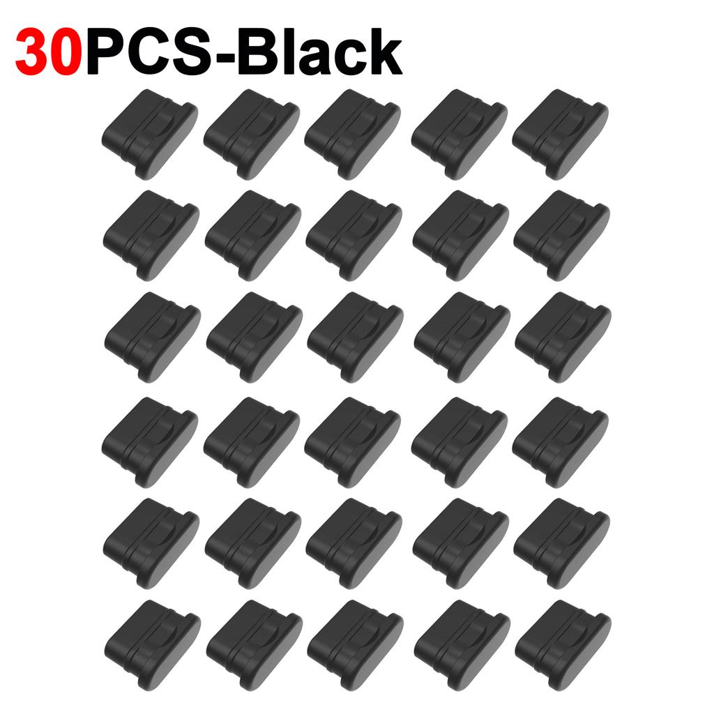 Universal Type-C Dust Plug Soft Silicone Anti-dust Charging Ports Protectors USB C Dust Cover for IPhone Samsung Laptop Google