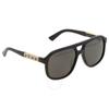 Gucci Polarized Dark Grey Pilot Unisex Sunglasses Gg1188s 001 58