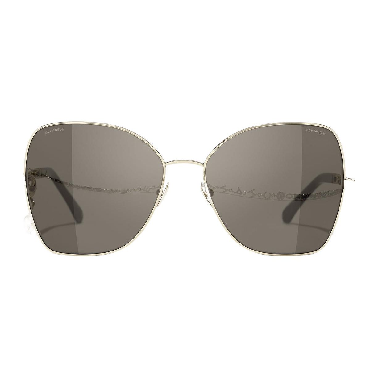 

Chanel Chic Butterfly Metal Sunglasses Men sunglasses Gold CH4274QC3953 Gold,59mm