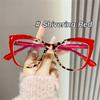Fashion Cat Eye Glasses Women Vintage Computer Eyeglasses Optical Glasses Anti Blue Light Blocking Eyewear  De Lectura