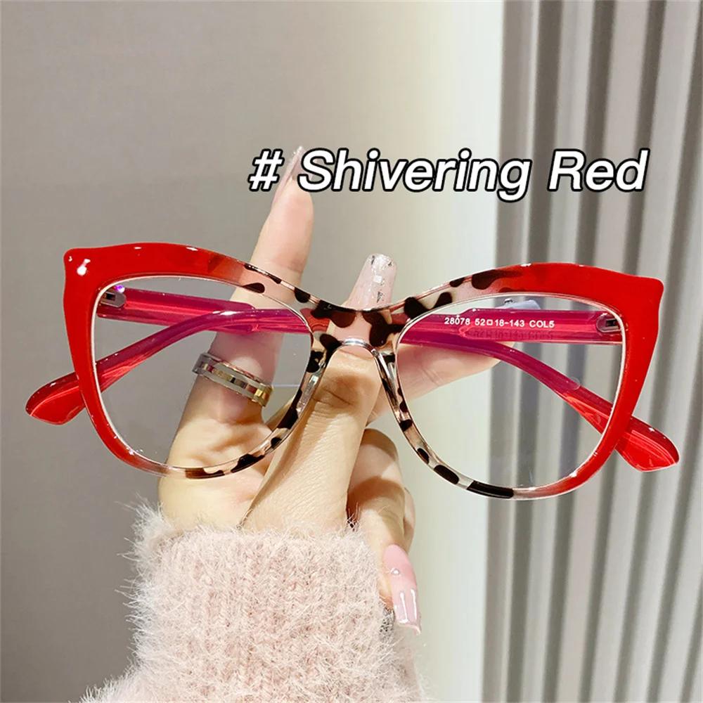 Fashion Cat Eye Glasses Women Vintage Computer Eyeglasses Optical Glasses Anti Blue Light Blocking Eyewear  De Lectura