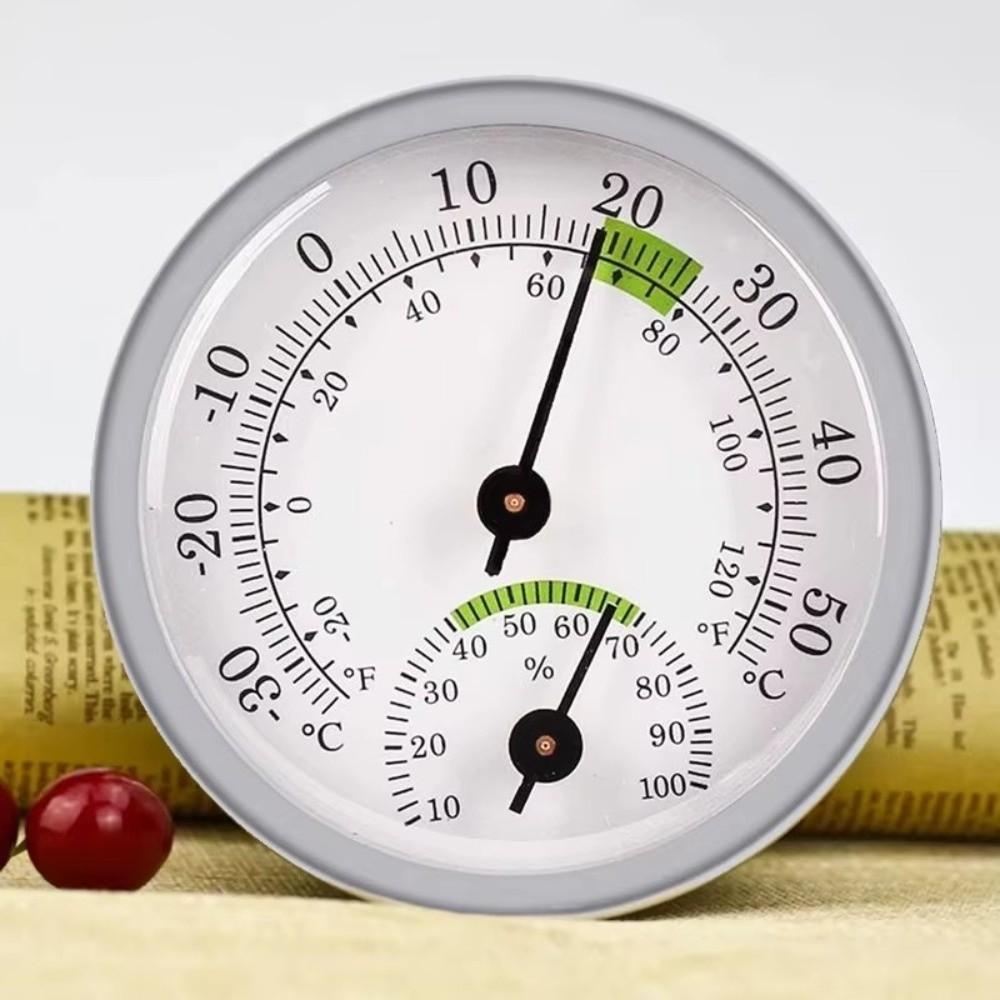 Round Pointer Type Mini Pointer Thermometer No Battery Required Analog Hygrometer  Indoor Room
