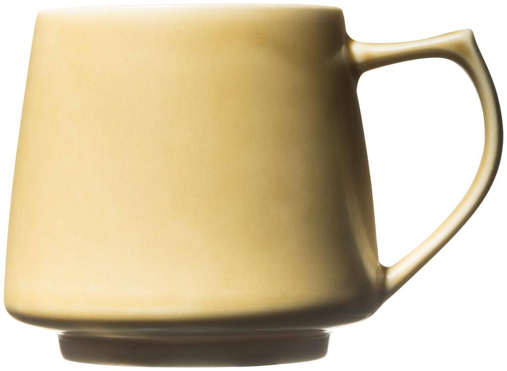 cores Kiki Made in Microwave and Dishwasher Delicately Crafted Mug, Yellow, 320ml, C811YL, Japan, Safe,