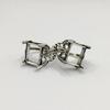 Yin Taifei Vintage Unisex Thai Sølv Rav Ring, Simpel Bred Ring 8x8