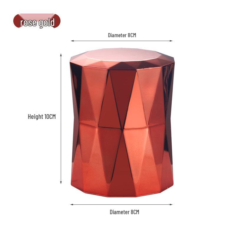 Electroplated Diamond Grid Dice Shaker Cup with Custom Logo