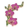 Orchids Enamel Decoration Exquisite Detail Brooch Daily Wear Brooch Handmade Flower Clothing Jewelry Suitable for Women
