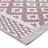 NATOU - Outdoor Rug - Garden or Terrace Geometric Patterns 180 X 240 Cm Mocha Rosé