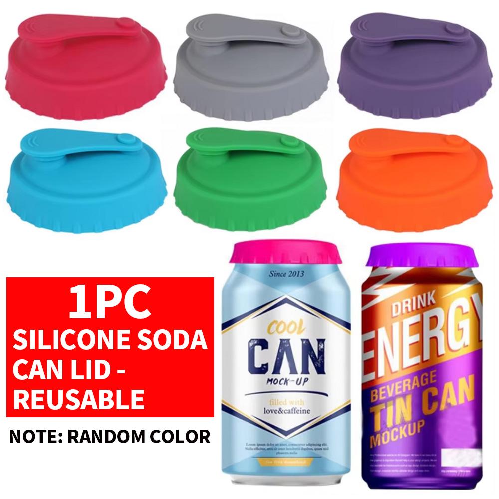 

6pcs/3pcs/1pc Silicone Soda Can Lid Reusable Soda Beverage Can Stopper Juice Coke Beverage Suitable for Standard Can Protection