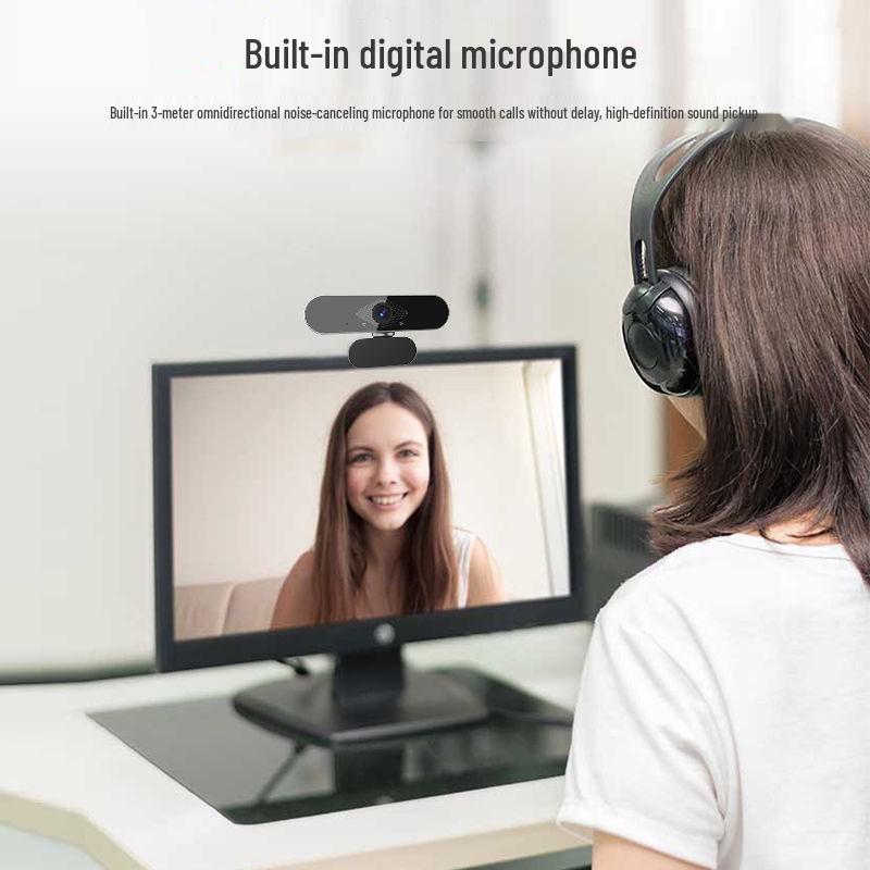 4K HD Externe Kamera für Laptop/Desktop - Perfekt für Fotografie, Online-Unterricht, Live-Übertragungen und Prüfungen