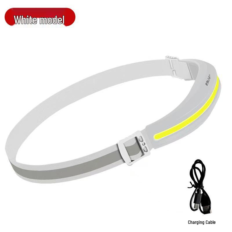 USB Rechargeable Running Headlamp with COB Work Light for Outdoor Camping