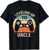 Leveling Up To Uncle 2024 Funny Video Gamer Vintage Unisex T-Shirt
