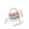 DIY Knitting Crochet Bag Kit Flower Hand Woven Handbag 7.09x2.76x5.12" Crossbody Girls Holiday