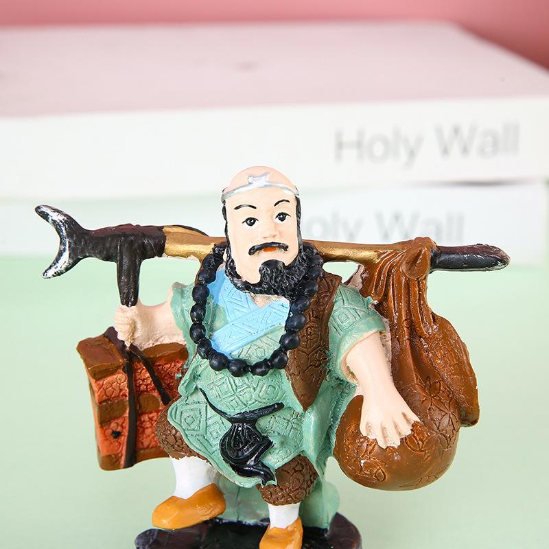 4pcs Creative Cartoon Image Sun Wukong Figurine Doll Monkey King Journey To The West Home Decoration Resin Crafts Decorations