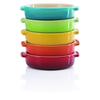 Le Creuset Deep Dish Tapas 14 Cm Rainbow Heat Resistant Cold Microwave Oven Compatible Set 5 Gratin DishJapan Official Product