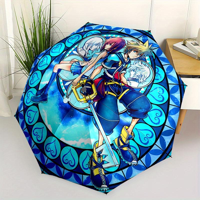 

Stained Inspired Fantasy Art Print Umbrella, Portable 3 Fold Compact Umbrella for Men & Women, Valentine s Day Mother s Day Halloween & Chr