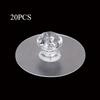 20Pcs Self-adhesive Acrylic Drawer Hook Without Drilling, Modern Plastic Handle for Wardrobes, Furniture, Bathroom Accessories