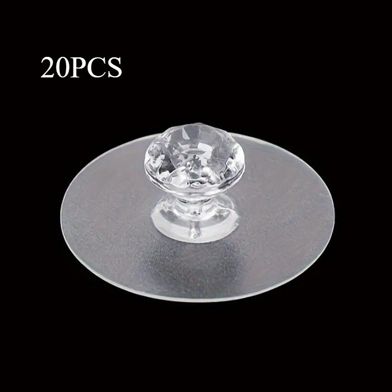 

20 шт. самоклеящихся акриловых крючков для ящиков без сверления, современные пластиковые ручки для шкафов, мебели, аксессуары для ванной комнаты белый