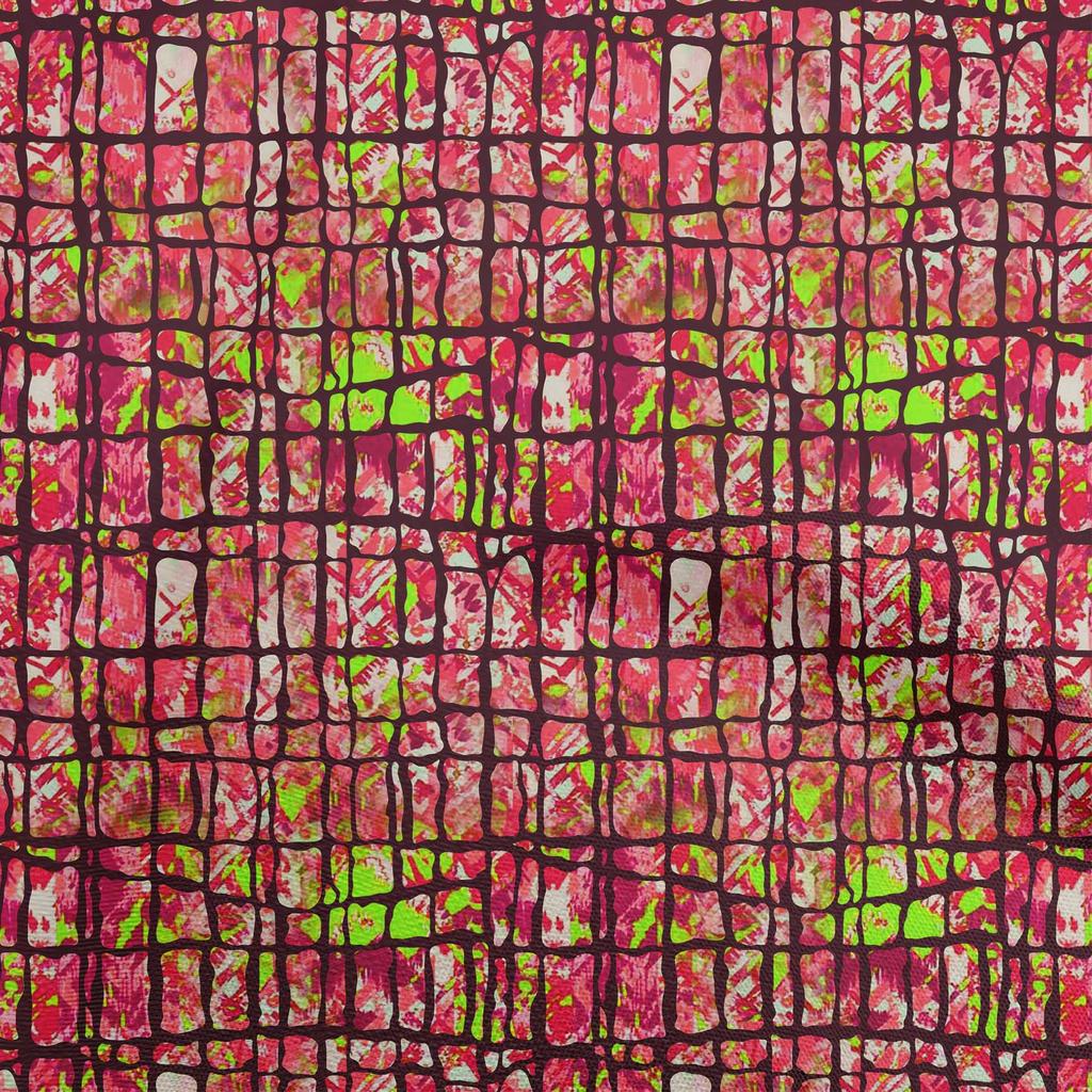 oneOone Cotton Flex Dark Peach Fabric Abstracts Fabric For Sewing Printed Craft Fabric By The Yard 40 Inch