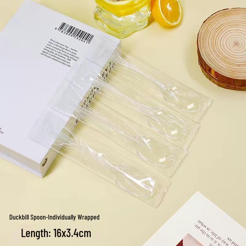 ZISIZ Disposable Long-Handle Spoons