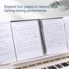 A4 Band Folder 4-Sided Spread Easy Operation 40 Sheets Piano Music Score Holder for Home