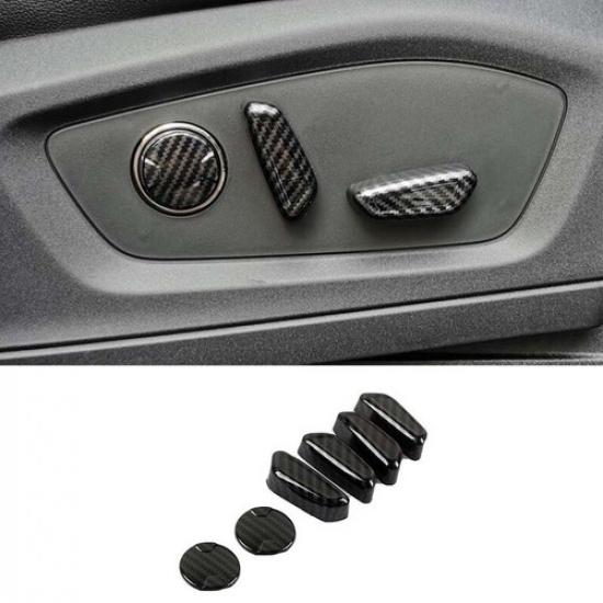 Carbon Fiber For Ford Explorer - Cover Trim Seat Adjust Handle Button