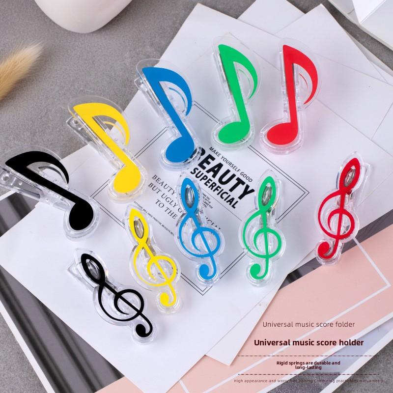 Student creative sheet music clip piano score clip book file high score score eighth note ticket clip music stationery