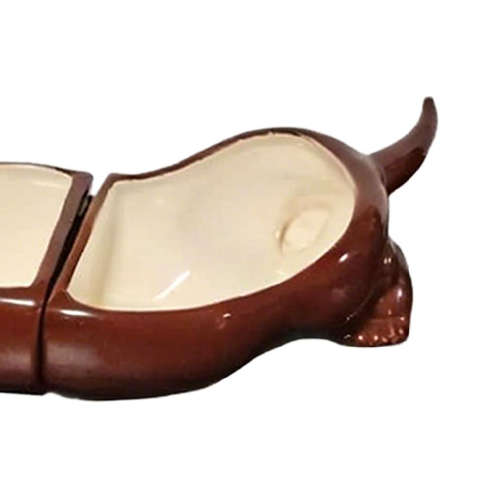Dachshund Design Divided Tray Resin 5 Compartment Serving Tray Snacks Plate Can Be Freely Combined Dachshund Tray For Kitchen