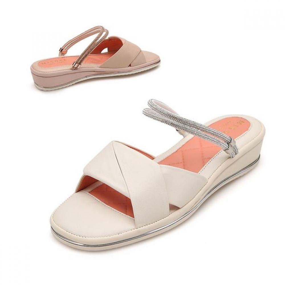 

MiSope Women S Lightweight Two Way Sandal 012124049 2cm Ivory/230
