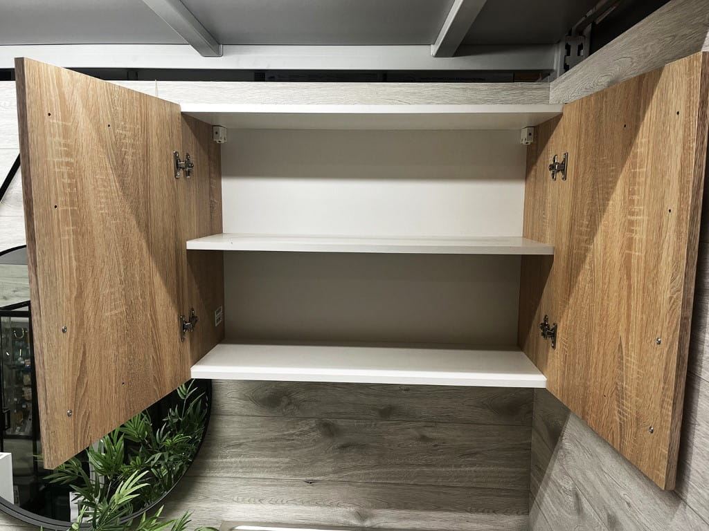 Single 80 x 60 Sonoma Oak Wall-Hung Kitchen Cabinet