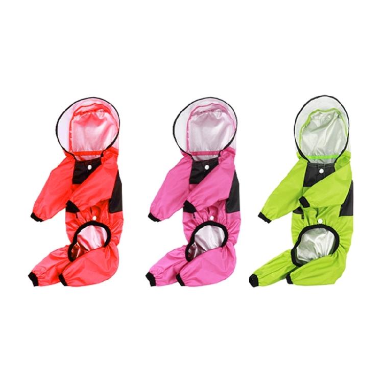 Dog Jackets Hooded Raincoats Pet Dog Rainsuit Pet Clothes Jackets Travel Gear