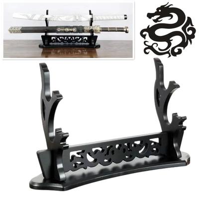 Suporte Katana Dragão Prateleira Exibição Madeira Suporte Katana Demon Slayer Sabre Berço Rack de Armazenamento Decoração de Quarto Organizador