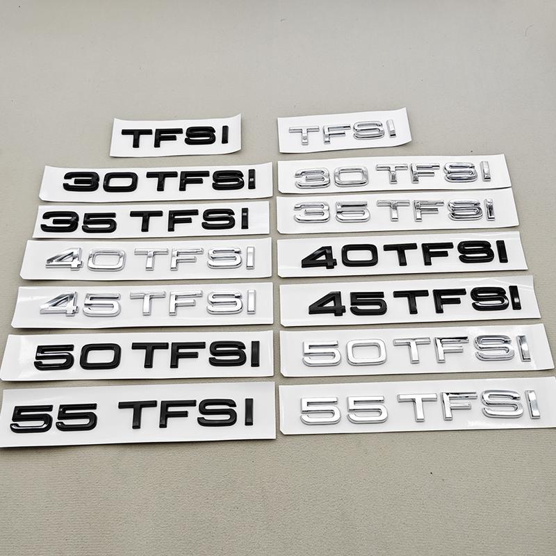 2026 3D ABS Car Letter Logo 35TFSI 40TFSI 45TFSI Rear Trunk Tail Badge Emblem Decal For Audi A4 A5 A6 A8 Q3 Q5 Q7 Sticker Accessories