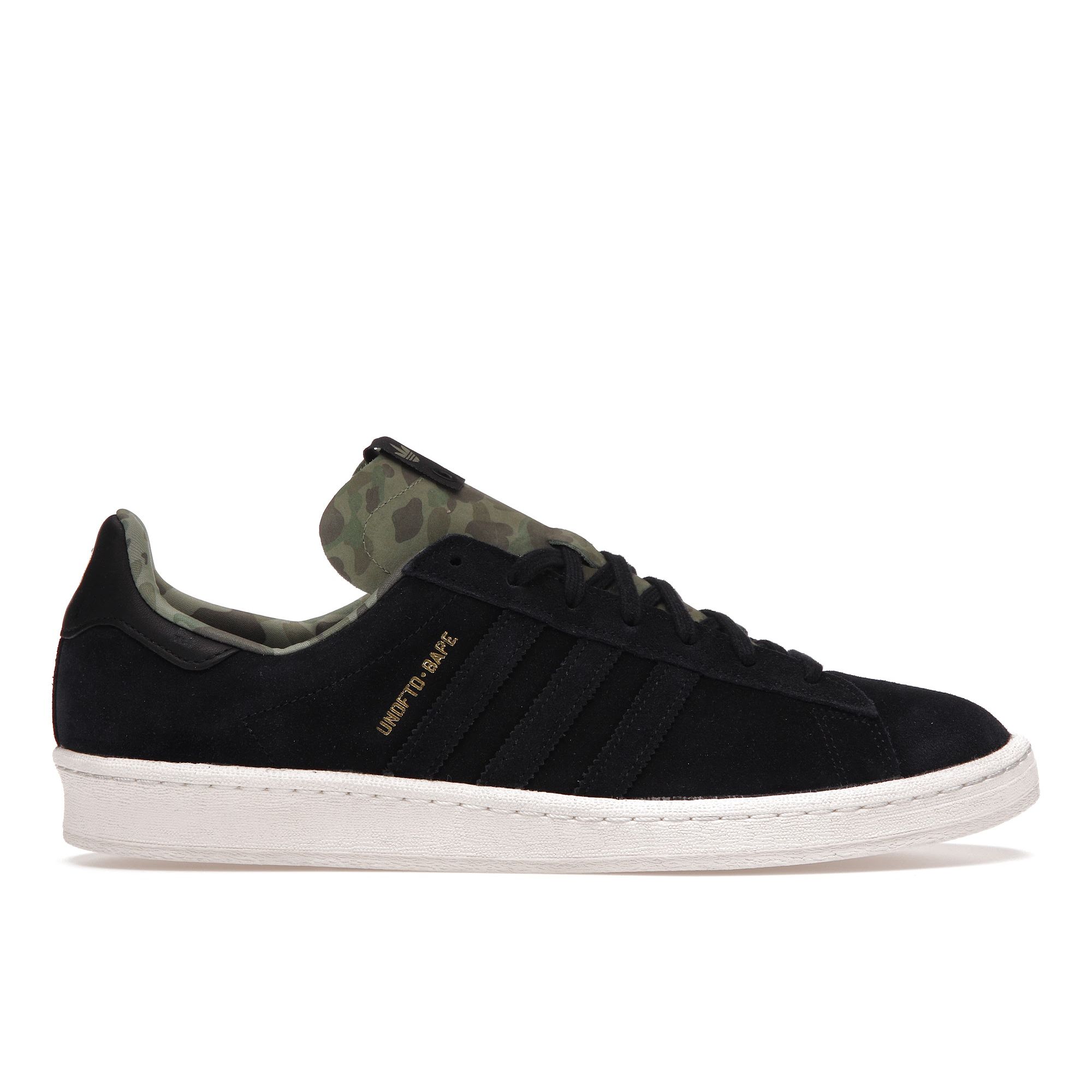

Черные кроссовки унисекс adidas Undefeated x A Bathing Ape x Campus 80s Core-Black Chalk Q34750