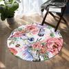 3D Running Horses Round Carpet Non-slip Mat Luxury Wild Horse Area Rug for Game Room Bedroom Decoration