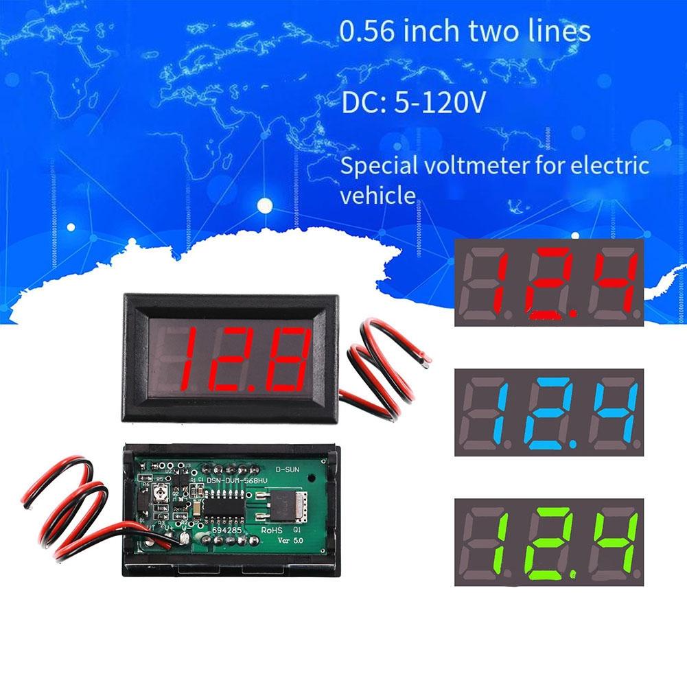 LED Spannungstabelle DC 5-120V LED Anzeige Digital LED Spannungstabelle Neu