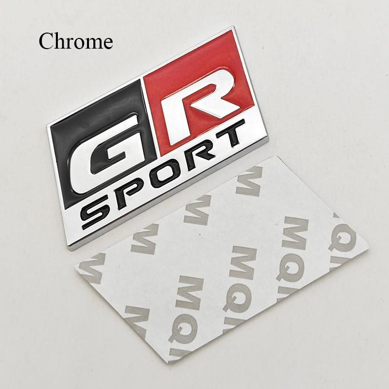 Adesivo Metallico 3D per Auto Logo GR SPORT Distintivo Laterale sul Parafango Emblema Griglia Anteriore Bagagliaio Posteriore Per Toyota Alphard Avensis Prius Crown Yaris