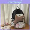 New Japanese Style Girl Backpack With Waterproof Nylon Material For Casual Travel And School Use