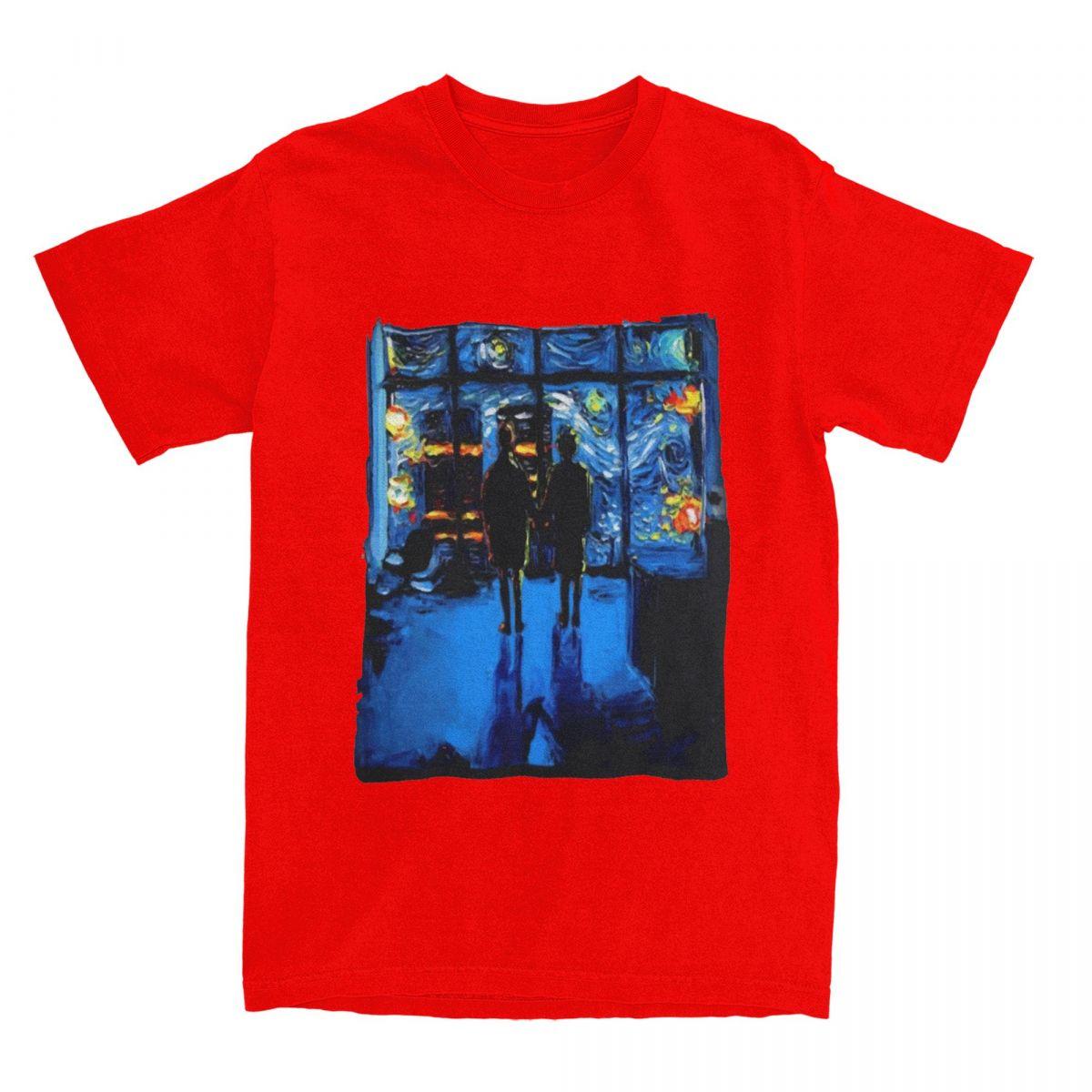 

Summer Unisex Womens Fight Club Van Gogh Shirt Accessories Cotton Tops Tshirt Amazing Tees S