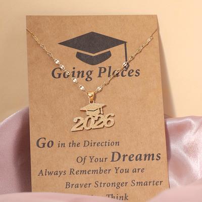 Women's Stainless Steel Necklace Engraved with the Number 2026, Perfect As a Gift, a Surprise, or a Keepsake