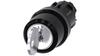 Key Switch 22mm Plastic 3 Pos I-O-II Ronis No. 455 Key In Pos I-O-II Sirius Act 3Su1000-4Cl11-0Aa0