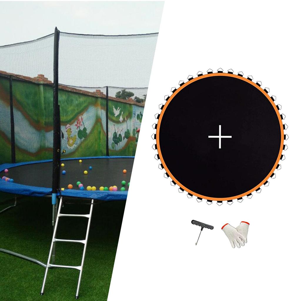 Mata na trampolinę okrągła sprzęt fitness tkanina do skakania na gry siłownia outdoor
