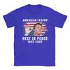 Fashion Rest In Peace Charlie Kirk American Flag Tshirts For Unisex Round Collar Cotton T Shirts Short Sleeve Tee Shirt Adult Tops