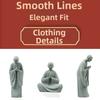 Micro-Landscape Meditation Monks Figurine Funny Landscape Ornament  Bedroom Decor
