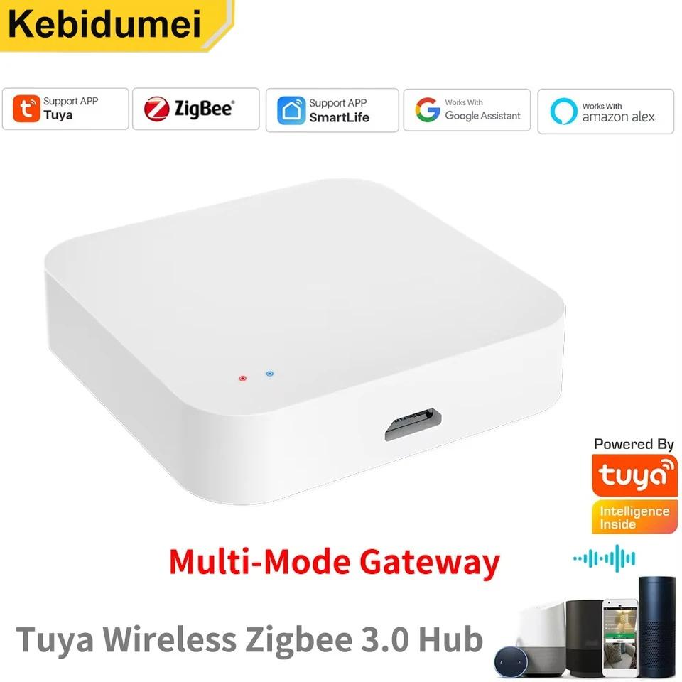 ZG-806 Zigbee Tuya Smart Wired Zigbee 3.0 Gateway Hub Smart Life APP Automation Voice Remote Control Intelligent Multi-Function Gateway Central Hub