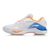 Li Ning Raid 2 Mesh Cushioning Abrasion Resistant Slip Resistant Low Top Badminton Shoes Women's Orange White AYAP004-3
