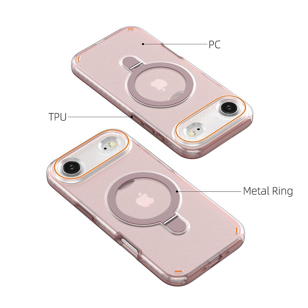 For iPhone Air Magnetic Case with Kickstand TPU+PC Shockproof Phone Cover