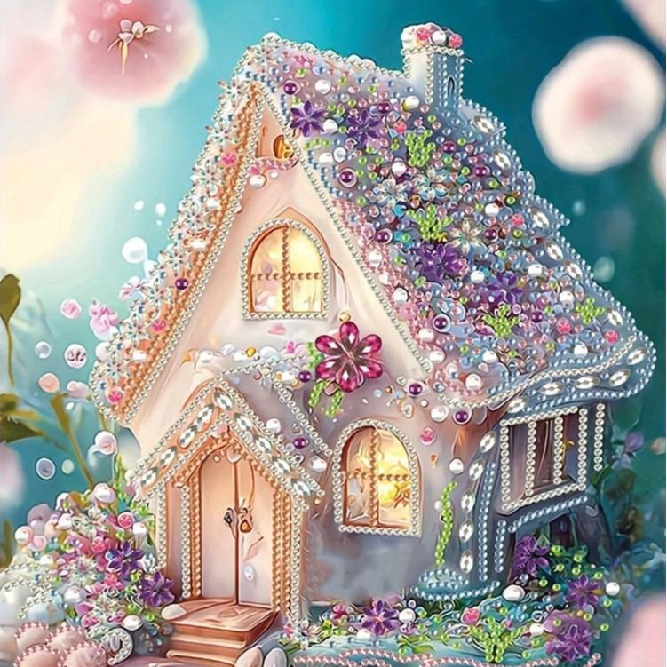 Diamond Painting, Diamantaufkleber, DIY Handgefertigtes Materialpaket, Rahmenloses Dekoratives Gemälde, Handgefertigte Aufkleber, Diamantmalerei mit Sonderformen