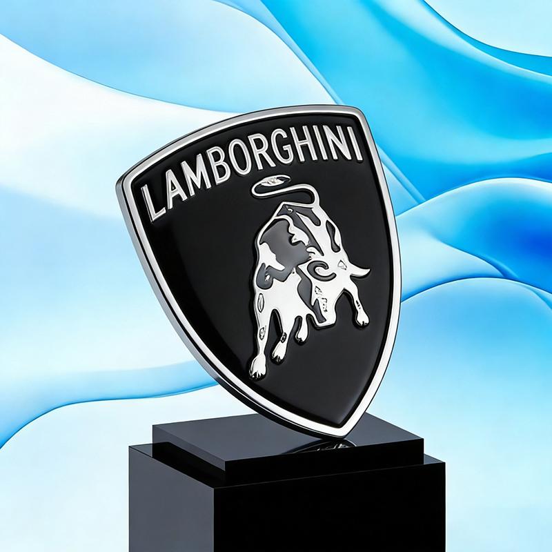 1 pezzo Per Lamborghini Urus Huracan Aventador Accessori Logo Auto 3D Premium Adesivo Etichetta Metallo Badges Corpo Bagagliaio Finestrino Laterale