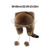 Winter Thickening Lei Feng Hat Season Thickened Cute Raccoon Tail Plush Cap Women Winter Windproof Thick Warm Ears Flaps Hat